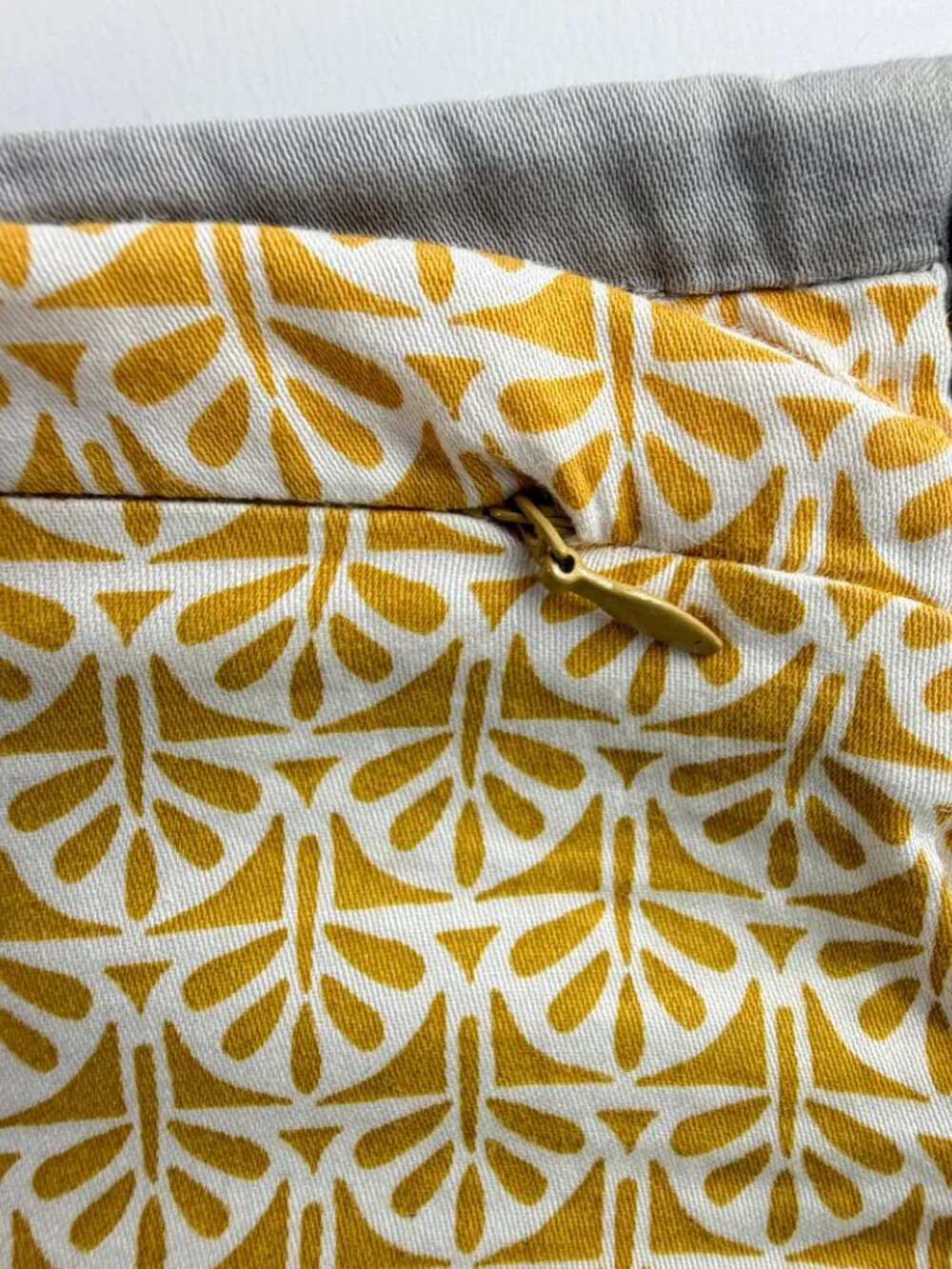 Boutique Living Set of 3 Reversible Pillow Shams 25.5x24 Yellow Geometric Grey
